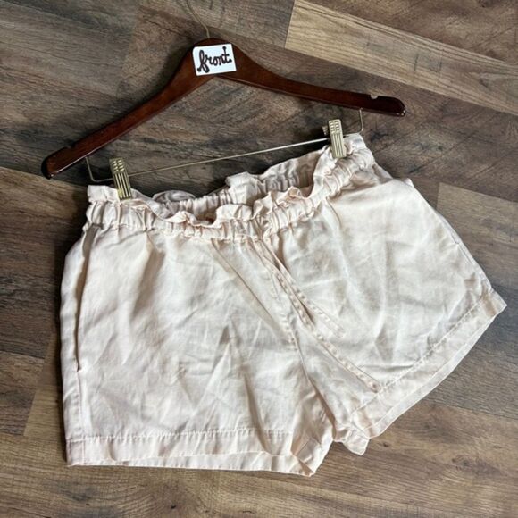 Hatch Pants - HATCH Maternity Cream Classy Casual Shorts Tencel Linen Women's 2 great preworn
